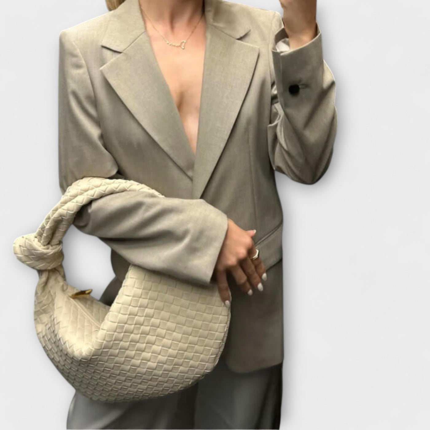 Nola - 女性用編み込みショルダーバッグ